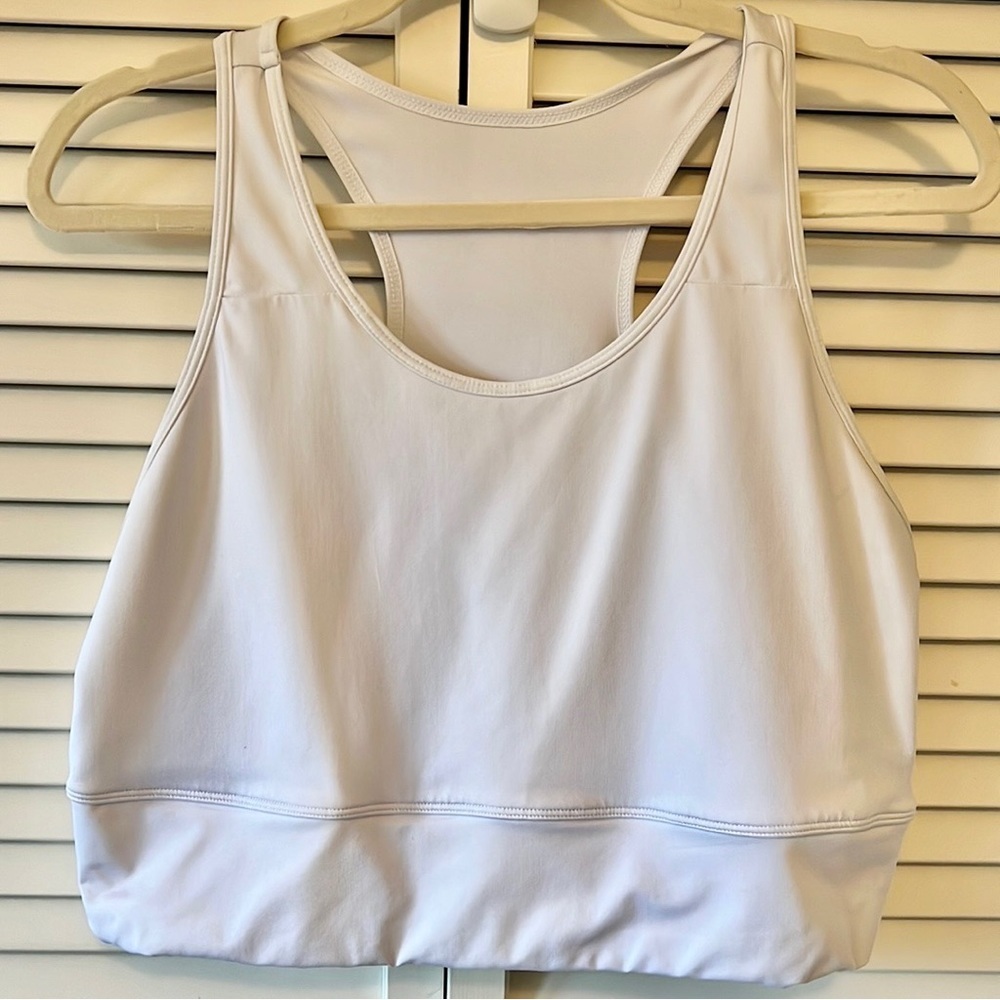 Shein White Sports Bra Size 3X